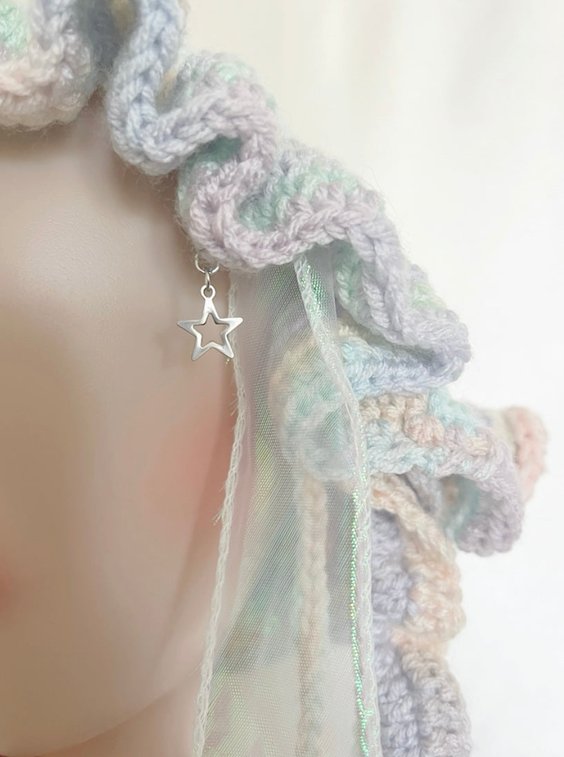 Jellyfish star crochet hat