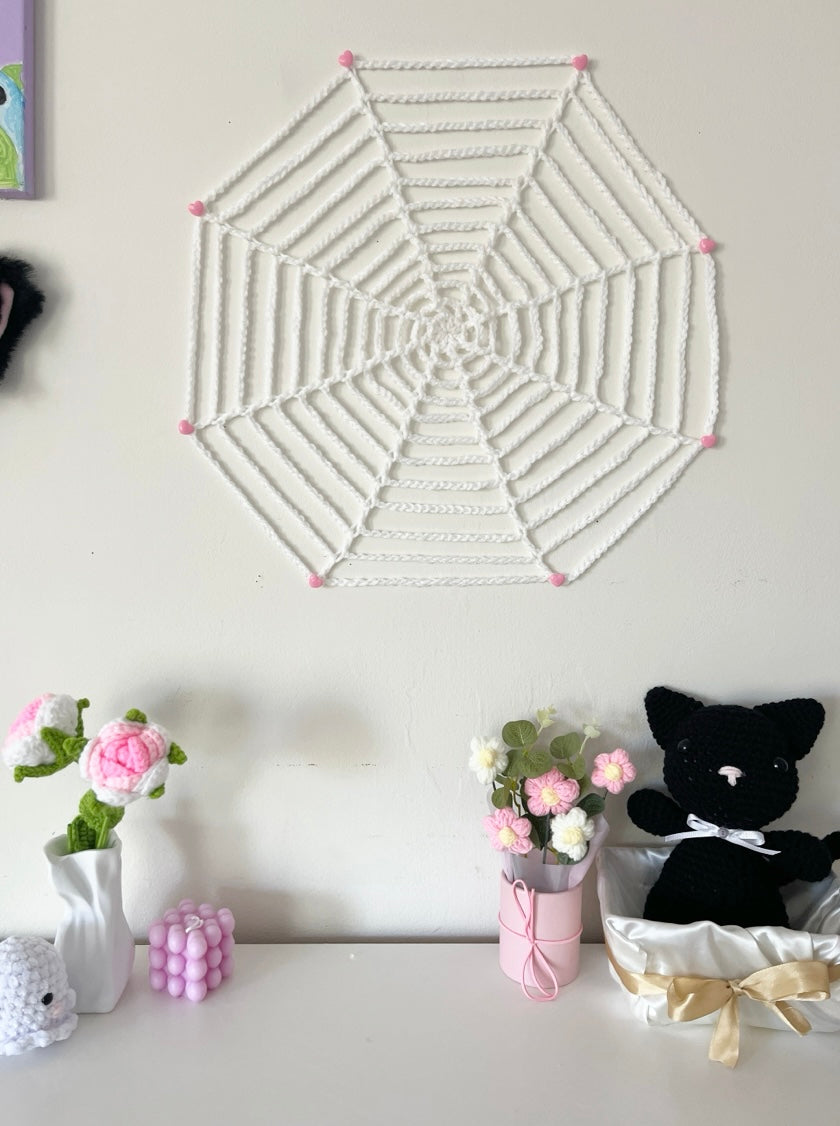 Spider web tapestry
