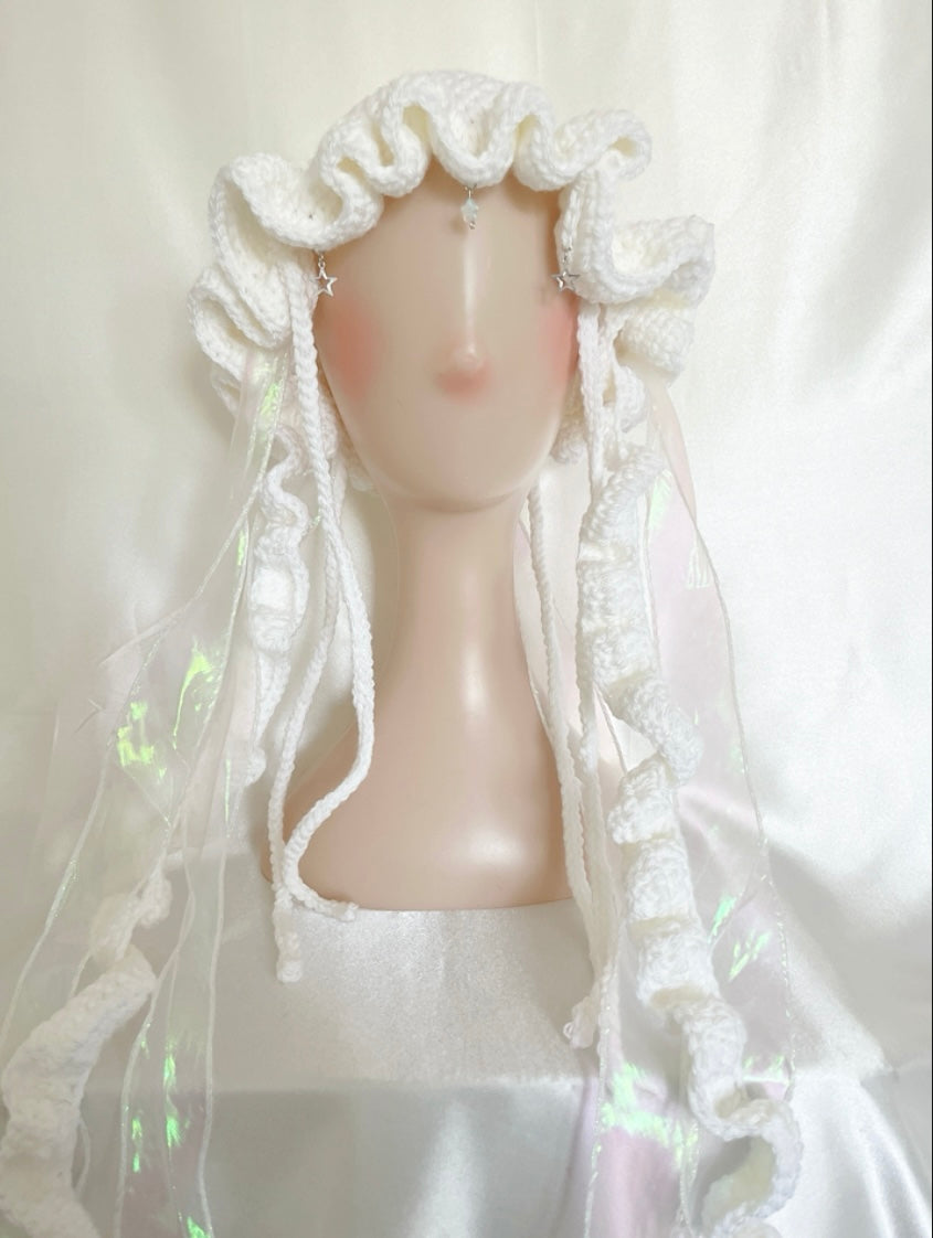 Jellyfish star crochet hat