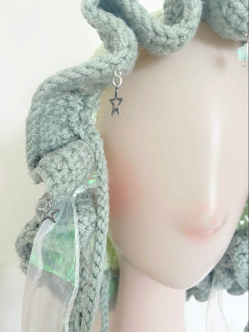 Jellyfish star crochet hat