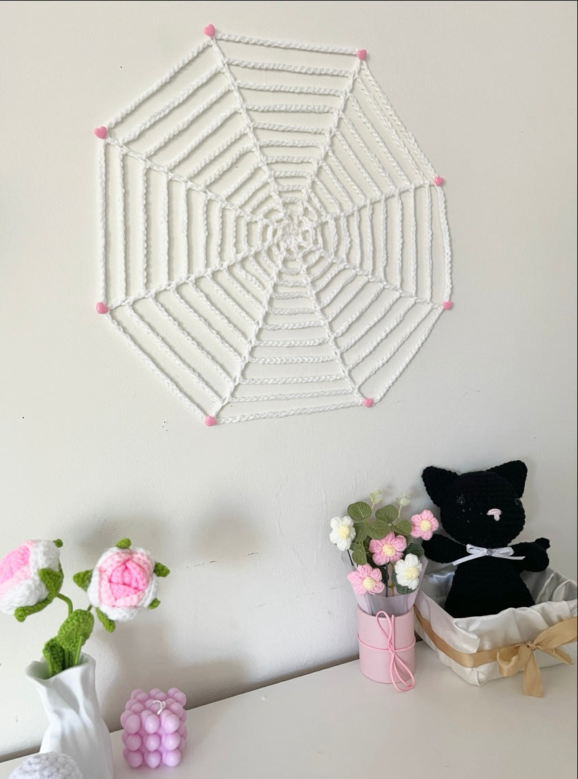 Spider web tapestry