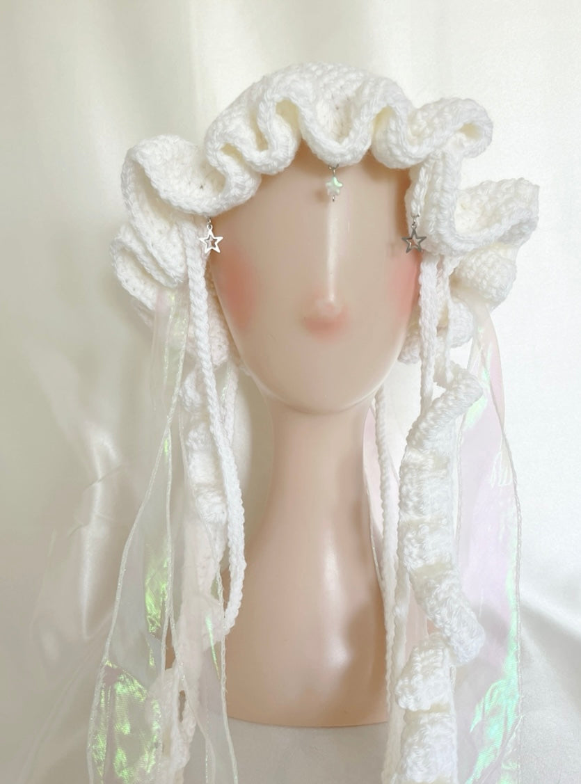 Jellyfish star crochet hat