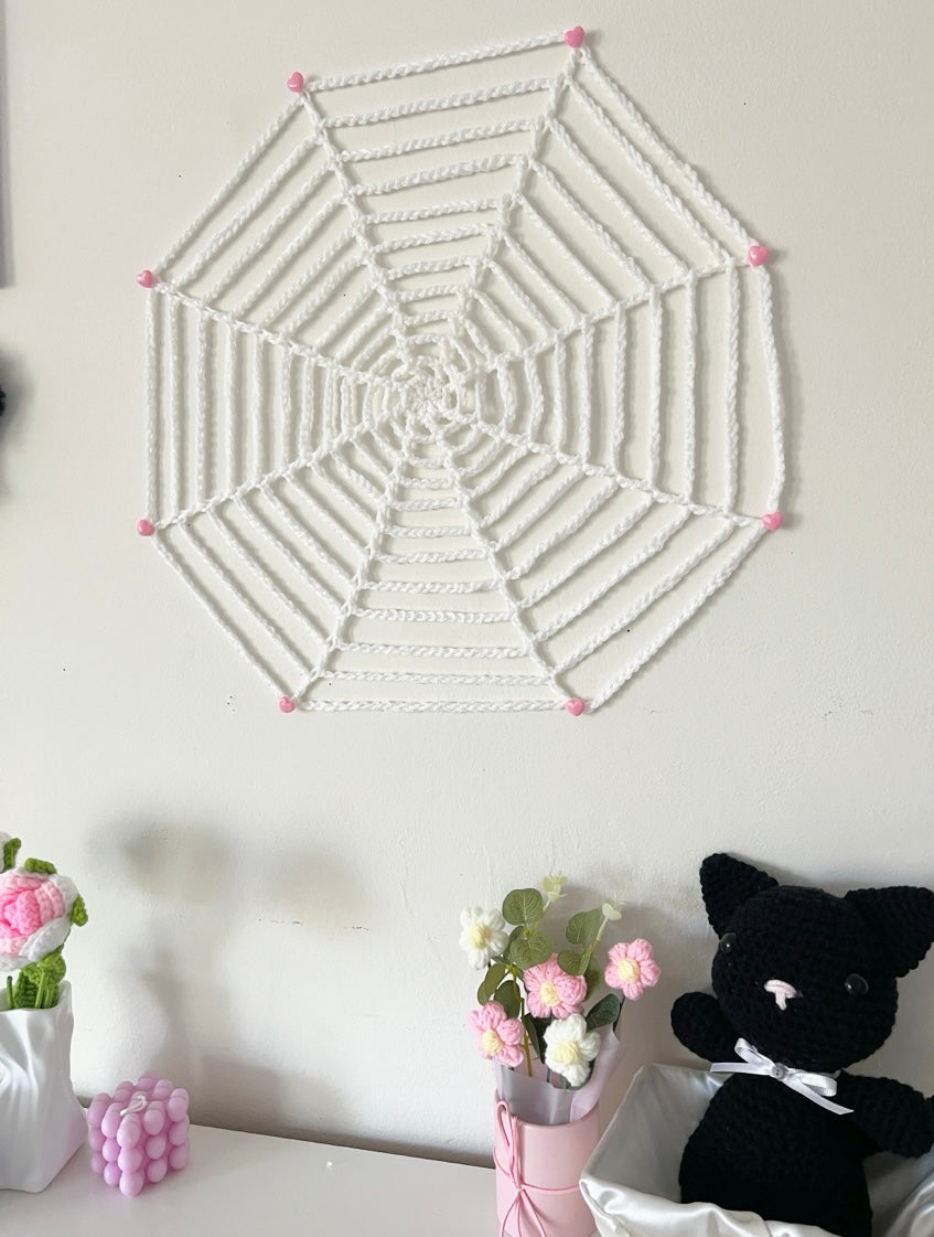 Spider web tapestry