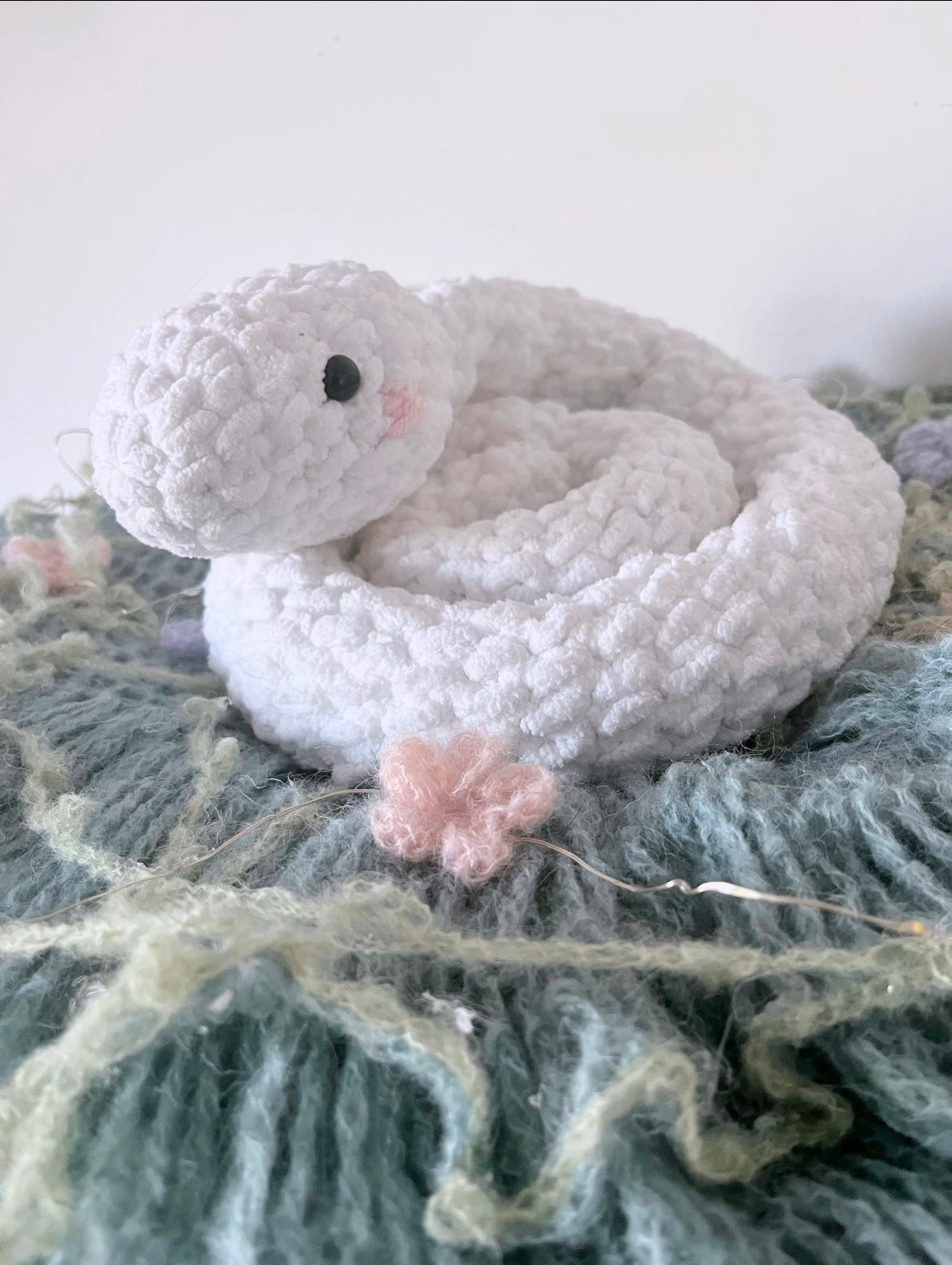 White spring snakes