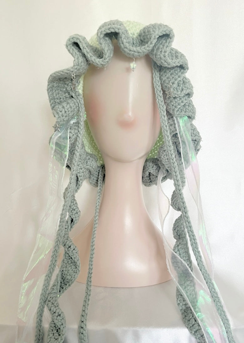 Jellyfish star crochet hat