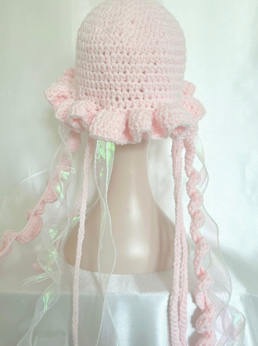 Jellyfish star crochet hat
