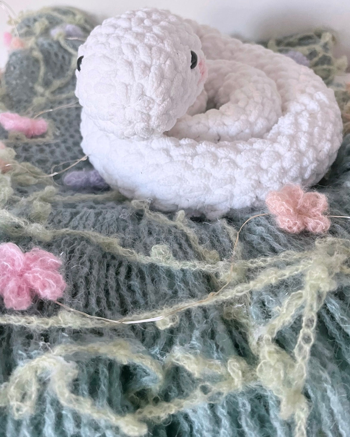 White spring snakes