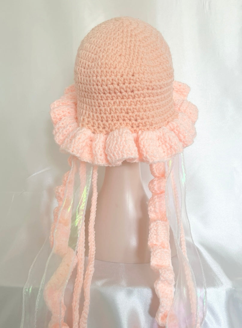 Jellyfish star crochet hat