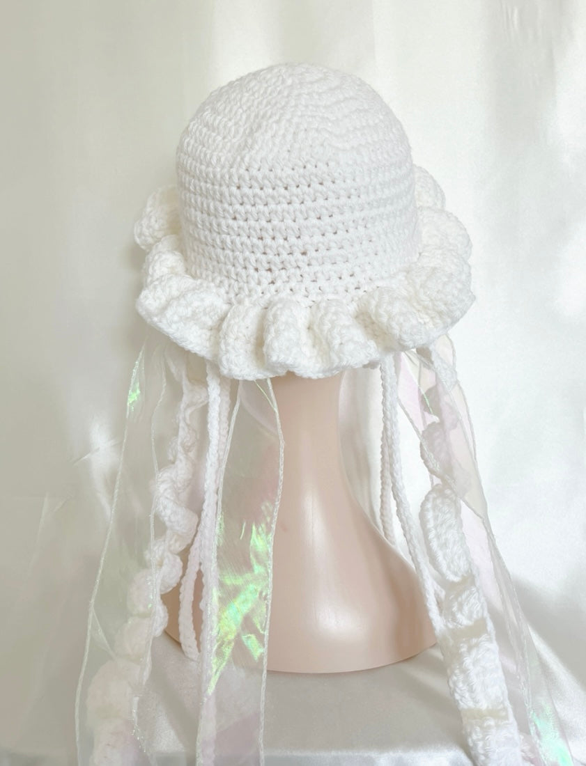 Jellyfish star crochet hat