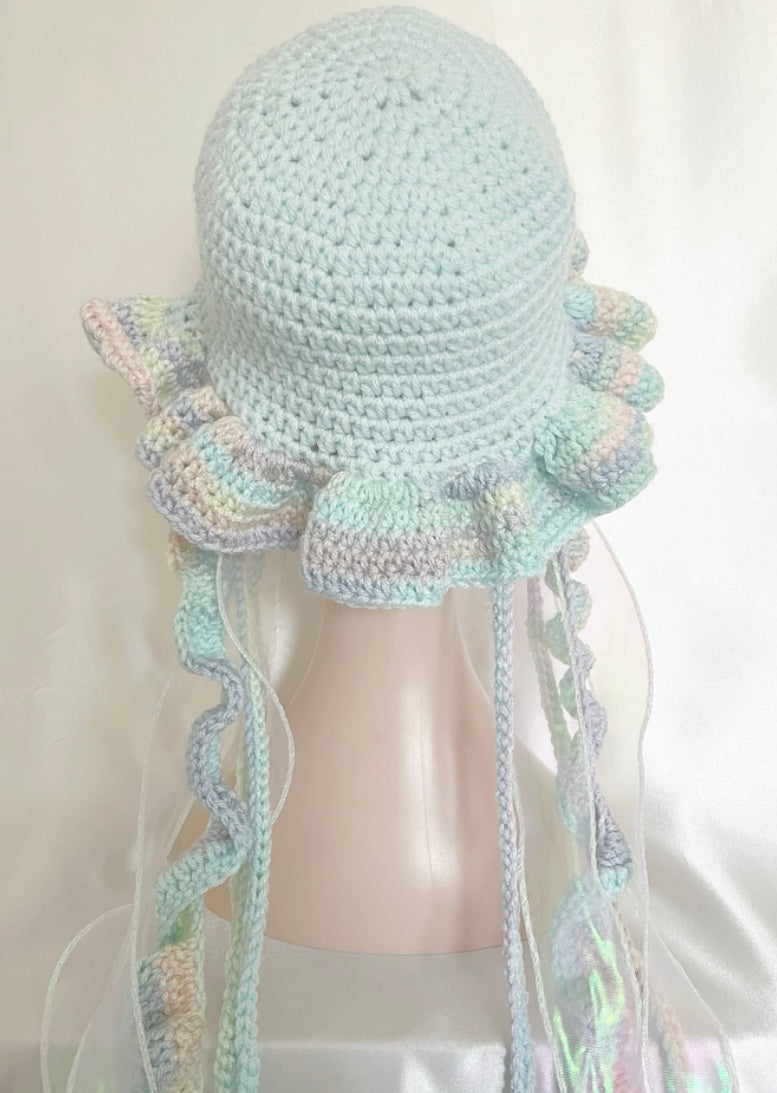 Jellyfish star crochet hat
