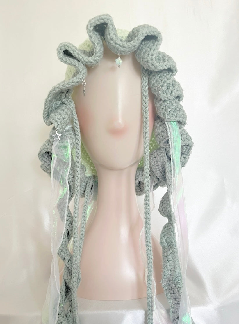 Jellyfish star crochet hat