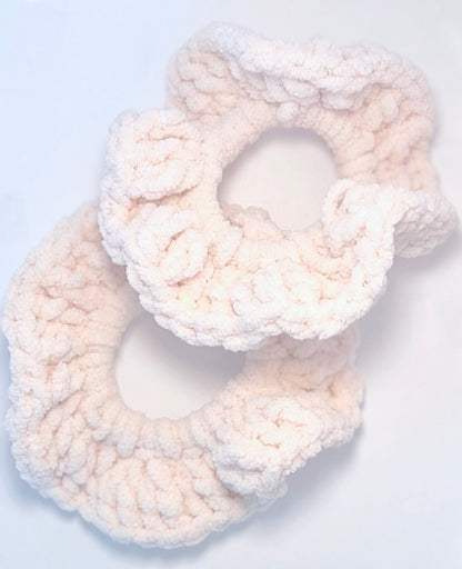 Jumbo Cloud Puff scrunchies extra tight 2pc set
