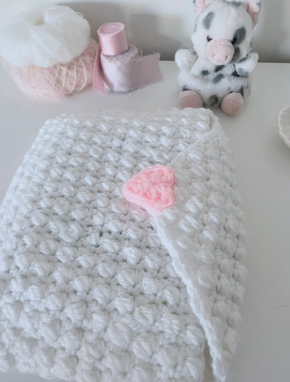 Valentines Heart Crochet Book sleeve