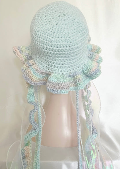 Jellyfish star crochet hat