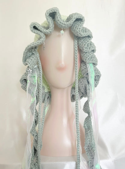 Jellyfish star crochet hat